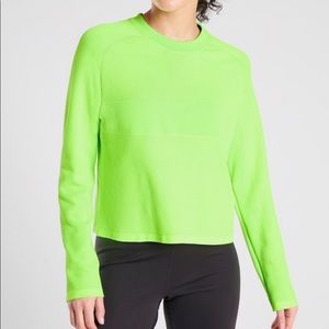 Athleta Turbo Sweatshirt Young Banana size Small